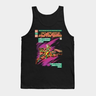 Budgie Band Comic Book Cover Style Tank Top